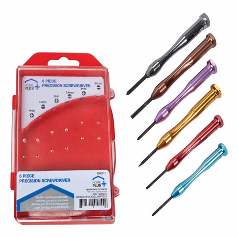 Home Plus Assorted Precision Driver Set 6 pc (Pack of 12)