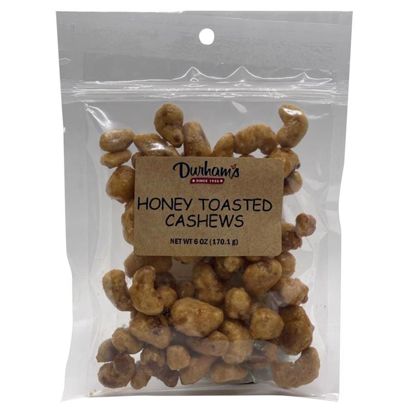 Durhams Honey Toasted Cashews 6 oz Bagged (Pack of 12)