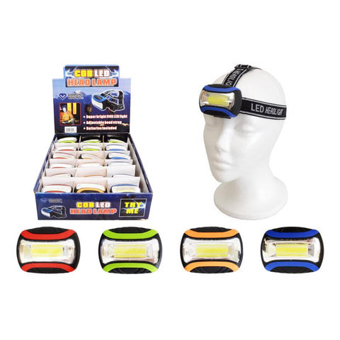 Diamond Visions 200 lm Assorted LED COB LED Head Lamp AAA Battery (Pack of 18)