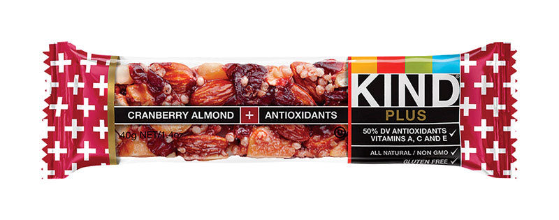 KIND Plus Cranberry Almond Granola Bar 1.4 oz Packet (Pack of 12)