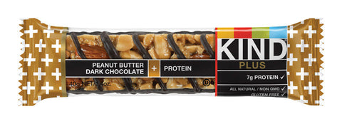 KIND Plus Peanut Butter Dark Chocolate Granola Bar 1.4 oz Packet (Pack of 12)