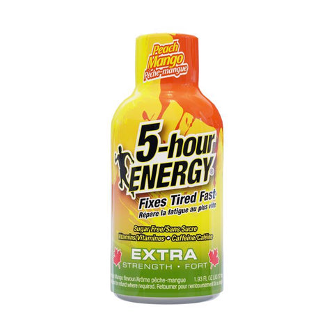 5-hour Energy Extra Strength Sugar Free Peach Mango Energy Shot 1.93 fl. oz. (Pack of 12)