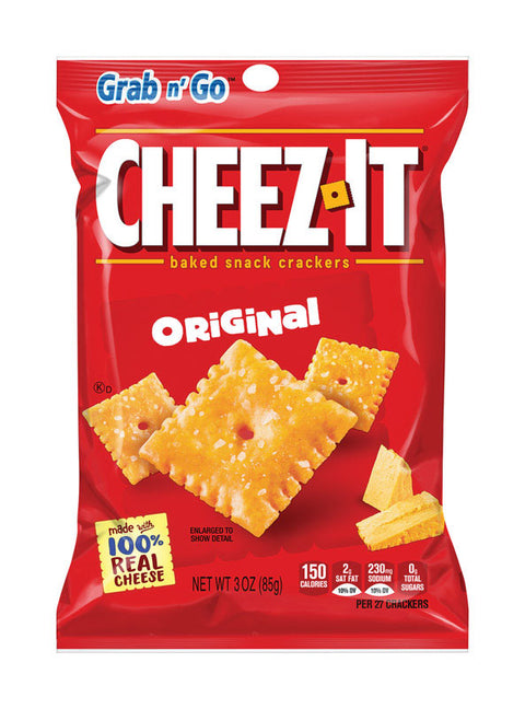 Cheez-It Grab n' Go Original Crackers 3 oz Pegged (Pack of 6)