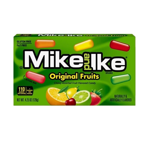 Mike and Ike Original Fruits Chewy Candy 4.25 oz (Pack of 12)