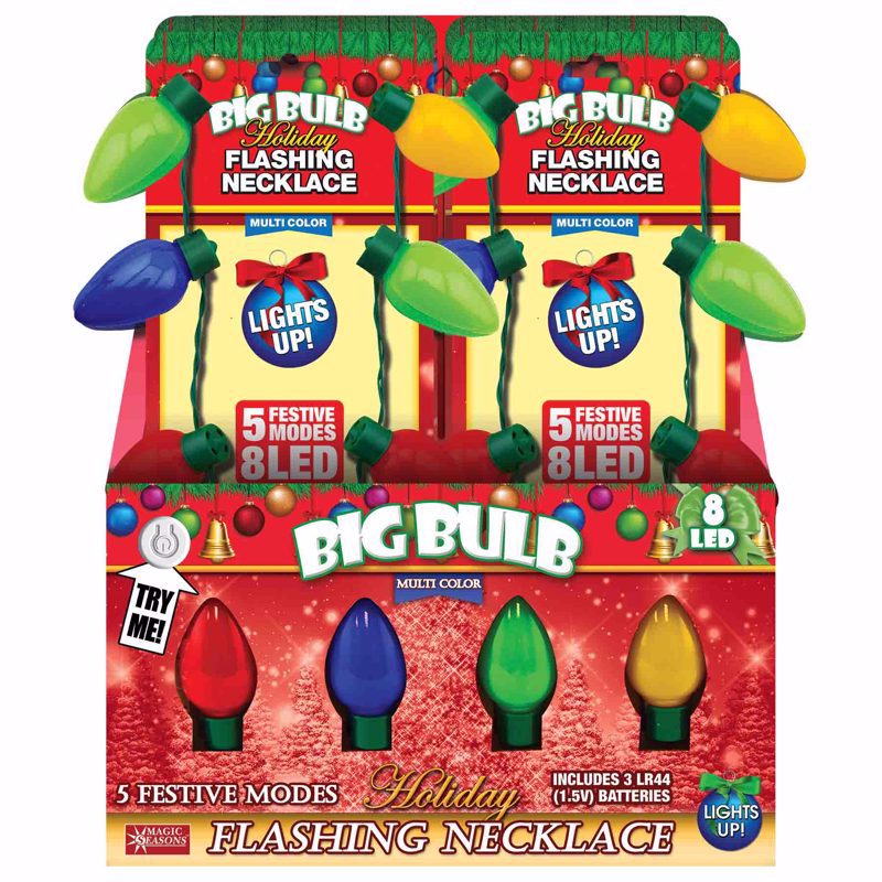 Magic Seasons Scorpion Master 10 in. Big Bulb Flashing Necklace 1 pk (Pack of 12)