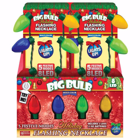 Magic Seasons Scorpion Master 10 in. Big Bulb Flashing Necklace 1 pk (Pack of 12)