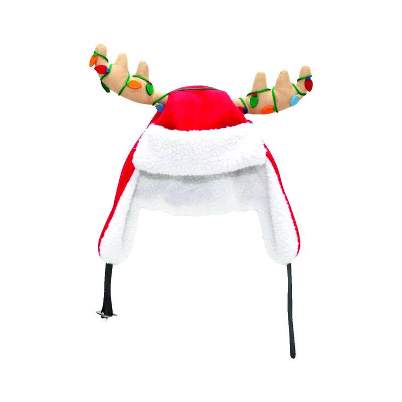 Dyno Red/White Antler Santa Indoor Christmas Decor 17 in. (Pack of 12)
