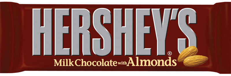 Hershey's Milk Chocolate with Almonds Candy Bar 1.45 oz (Pack of 36)