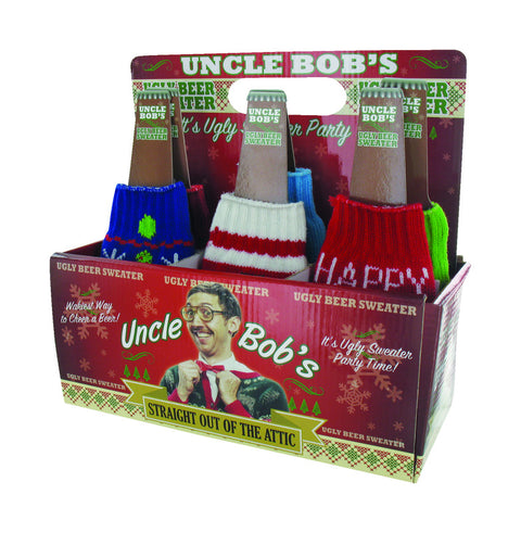Uncle Bob's Assorted Polyester Ugly Bottle Sweater (Pack of 24)
