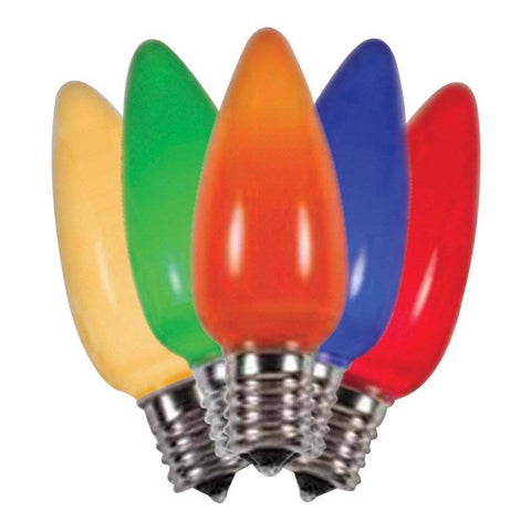 Bombillas de repuesto LED C9 multicolor Holiday Bright Lights, 25 unidades, para luces navideñas