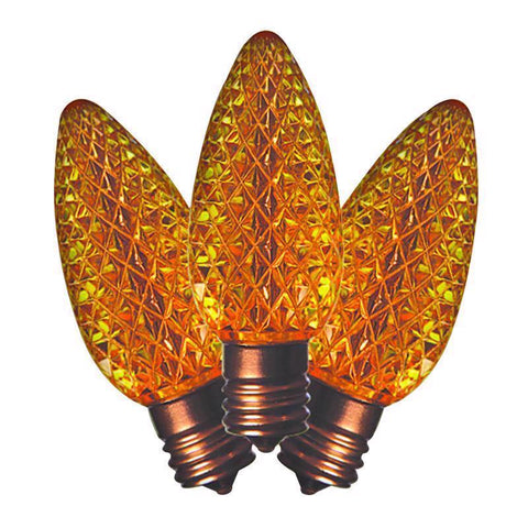 Bombillas de repuesto LED C9 amarillas Holiday Bright Lights, 25 unidades, para luces navideñas