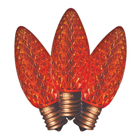 Bombillas de repuesto LED C9 naranjas Holiday Bright Lights, 25 uds.