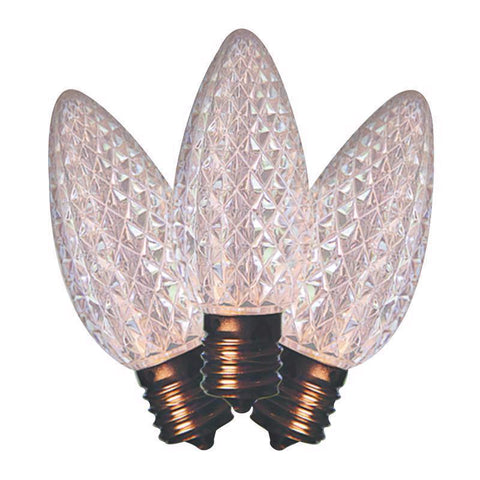 Bombillas de repuesto LED C9 Holiday Bright Lights blanco puro, 25 uds.