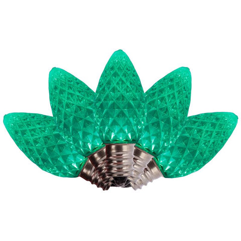 Holiday Bright Lights LED C7 Green 25 ct Replacement Christmas Light Bulbs