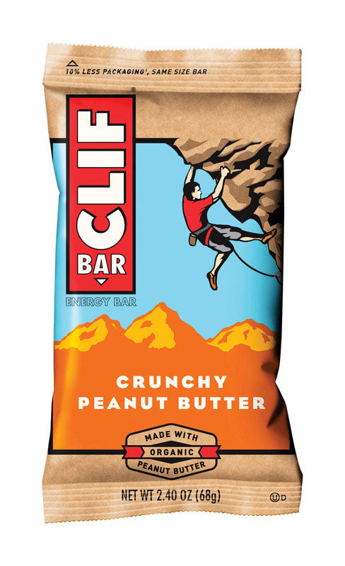 Clif Bar Crunchy Peanut Butter Energy Bar 2.4 oz Pouch (Pack of 12)