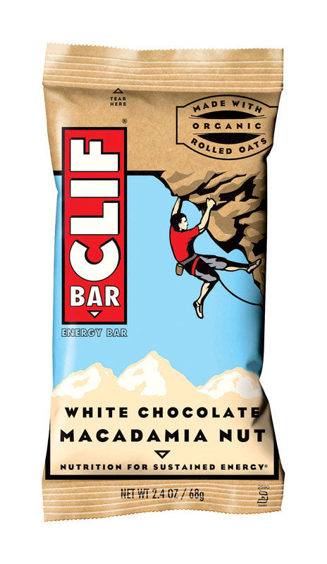 Clif Bar White Chocolate Macadamia Nut Energy Bar 2.4 oz Packet (Pack of 12)