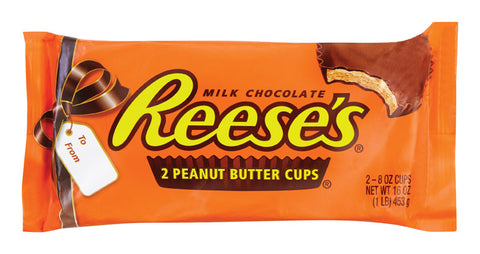 Reese's Chocolate Peanut Butter Candy Bar 1 lb (Pack of 6)
