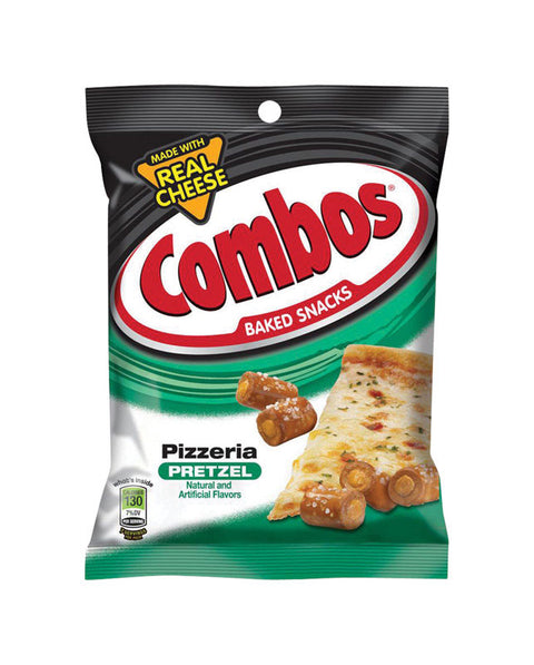 Combos Baked Snacks Pizzeria Filled Pretzels 6.3 oz Pegged (Pack of 12)