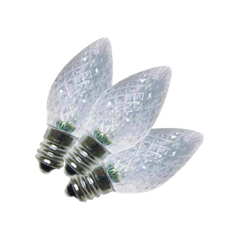 Bombillas de repuesto LED C7 Holiday Bright Lights blanco frío, 25 uds.