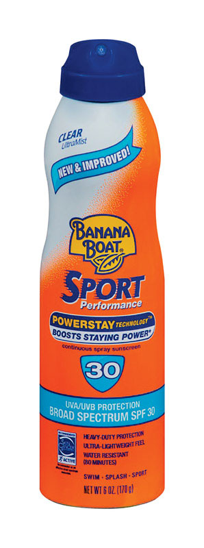Banana Boat Sport Performance Continuous Spray Sunscreen 6 oz 1 pk (Pack of 12)