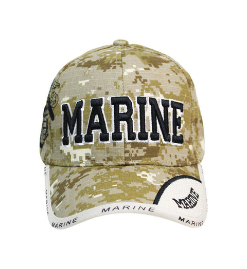 JWM US Marines Cap Camouflage One Size Fits All (Pack of 6)