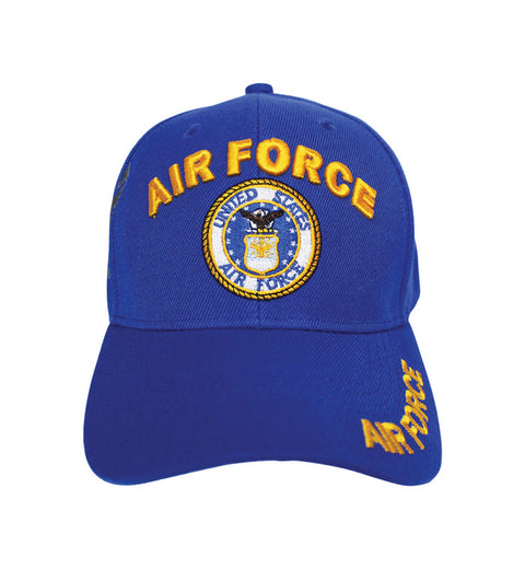 JWM U.S. Air Force Logo Baseball Cap Royal Blue One Size Fits All (Pack of 6)