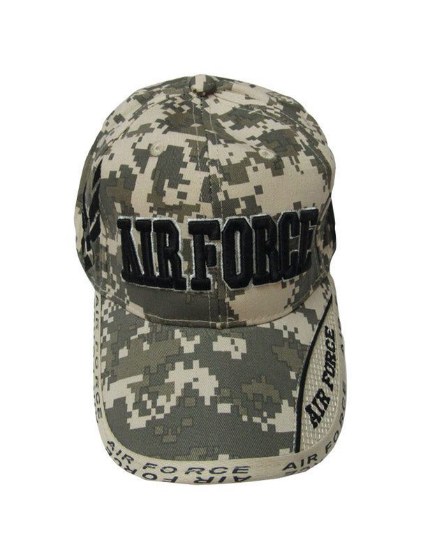 JWM U.S. Air Force Logo Baseball Cap Digital Camouflage One Size Fits All (Pack of 6)