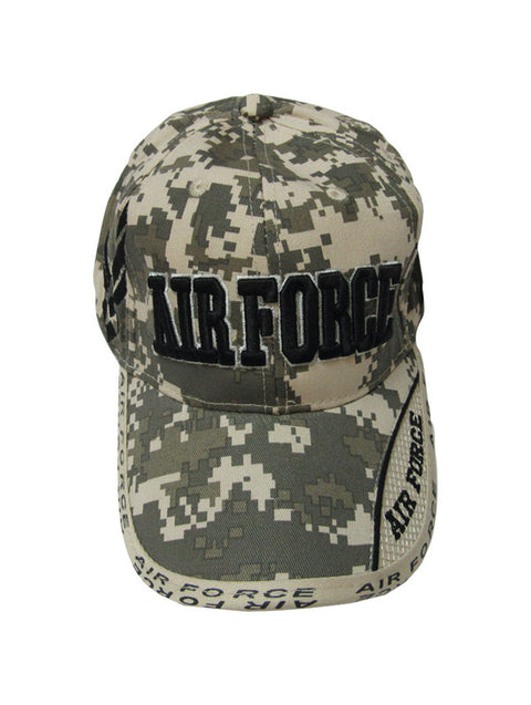 JWM U.S. Air Force Logo Baseball Cap Digital Camouflage One Size Fits All (Pack of 6)