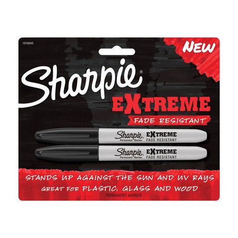 Sharpie Extreme Black Fine Tip Permanent Marker 2 pk (Pack of 6)