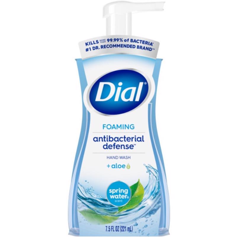 Dial Complete Spring Water Scent Antibacterial Foam Hand Soap 7.5 oz (Pack of 6)