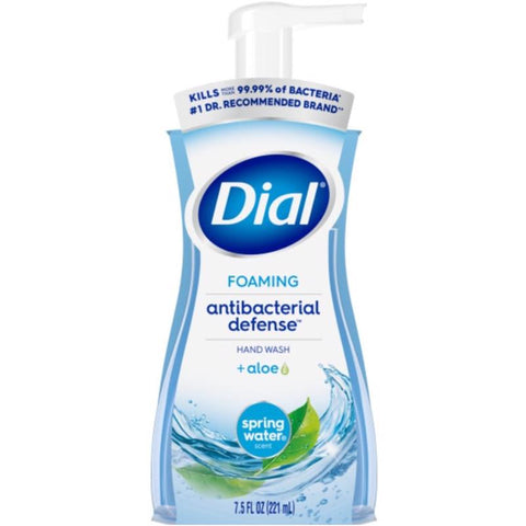Dial Complete Spring Water Scent Antibacterial Foam Hand Soap 7.5 oz (Pack of 6)