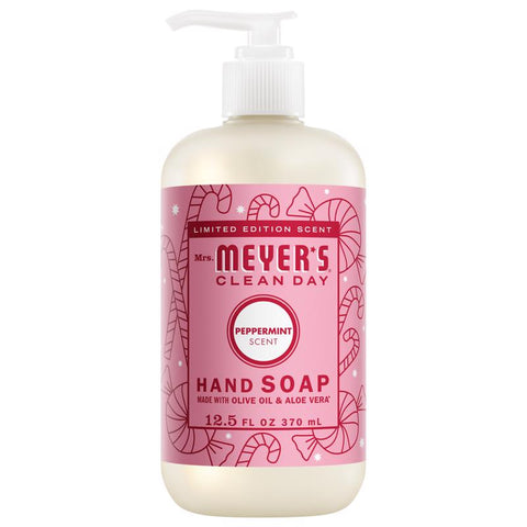 Mrs. Meyer's Clean Day Peppermint Scent Liquid Hand Soap 12.5 oz (Pack of 6)