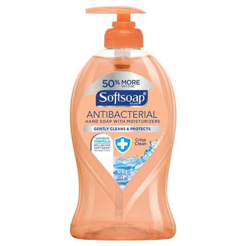 Softsoap Crisp Clean Scent Antibacterial Liquid Hand Soap 11.25 oz (Pack of 6)