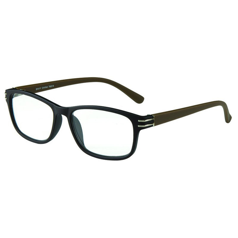 Envy Silverton Reading Glasses Unisex Black Frame +2.50 Strength (Pack of 12)
