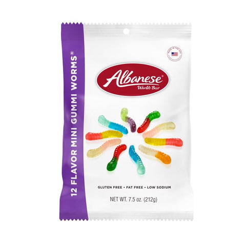 Albanese Assorted Gummi Candy 7.5 oz (Pack of 12)