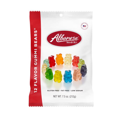 Albanese Assorted Gummi Bears 7.5 oz (Pack of 12)