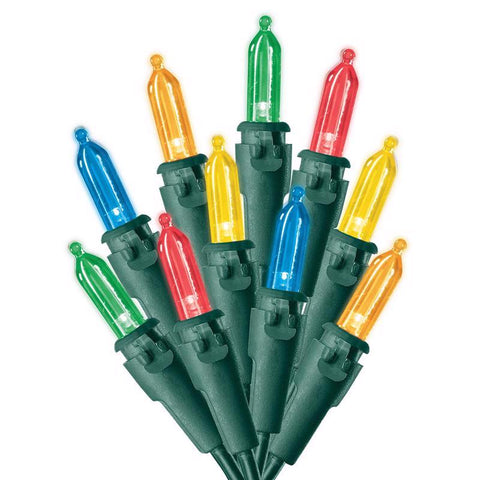 Celebrations Blue LED Mini Multicolored 300 ct String Christmas Lights 74.5 ft. (Pack of 4)