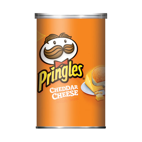 Pringles Cheddar Cheese Chips 2.5 oz Can (Pack of 12)