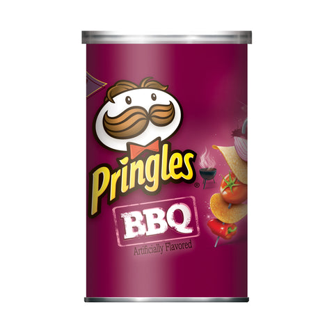 Pringles BBQ Potato Chips 2.5 oz Boxed (Pack of 12)