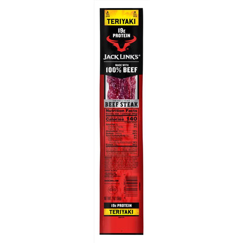 Jack Link's Jumbo Teriyaki Beef Steak 2 oz Packet (Pack of 12)