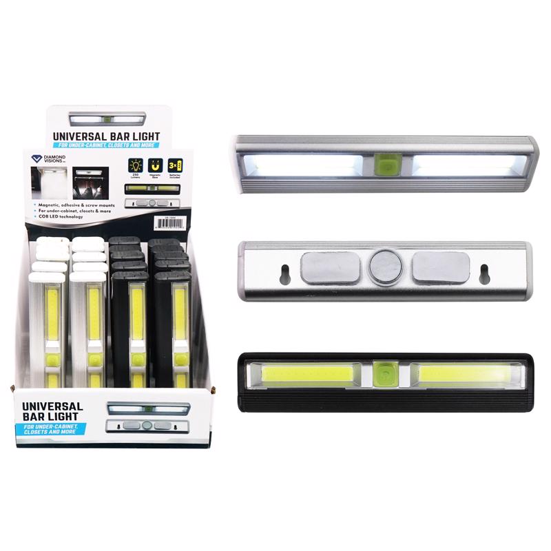 Diamond Visions 7 in. L Assorted Battery Powered COB Under Cabinet Light Strip 200 lm (Pack of 20)