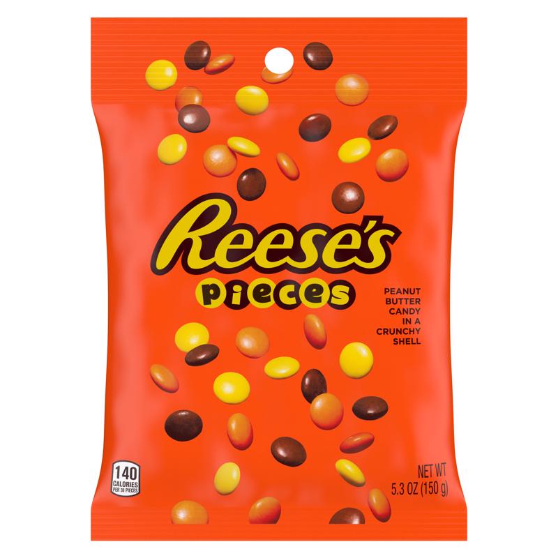 Reese's Pieces Peanut Butter Candy 5.3 oz (Pack of 12)