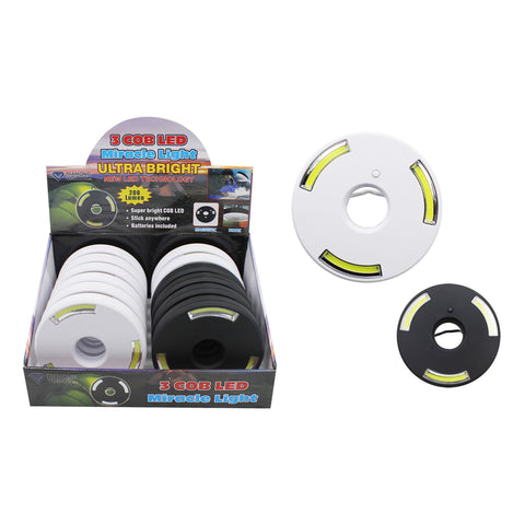 Diamond Visions 3 COB 200 lm Assorted LED Flashlight AA Battery (Pack of 12)