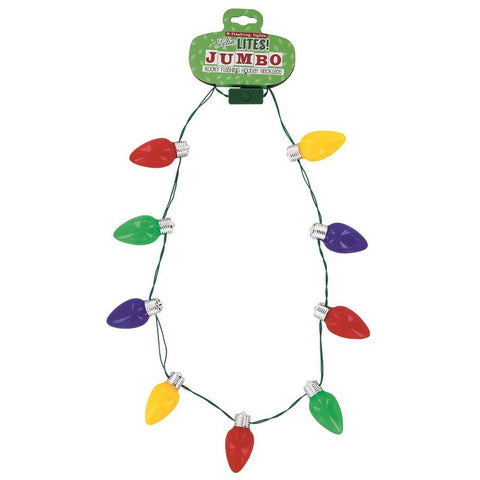 DM Merchandising Lotsa Lites CHRISTMAS Jumbo Light Up Necklace Plastic 1 pk (Pack of 24)