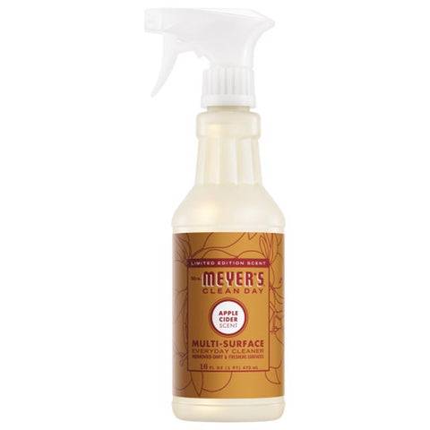 Mrs. Meyer's Clean Day Apple Cider Scent Organic Multi-Surface Cleaner Liquid 16 oz (Pack of 6)