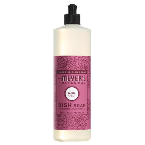 Mrs. Meyer's Clean Day Mum Scent Liquid Dish Soap 16 oz 1 pk (Pack of 6)