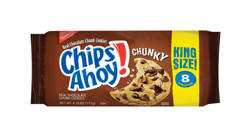 Chips Ahoy! Chunky Chocolate Chip Cookies 4.15 oz Packet (Pack of 8)
