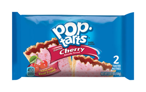 Pop-Tarts Frosted Cherry Toaster Pastries 3.67 oz Pouch (Pack of 6)