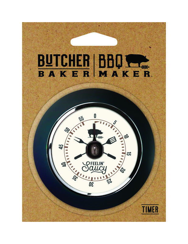 Open Road Brands Butcher Baker BBQ Maker Feelin' Saucy Timer Metal/Plastic 1 pk (Pack of 4)