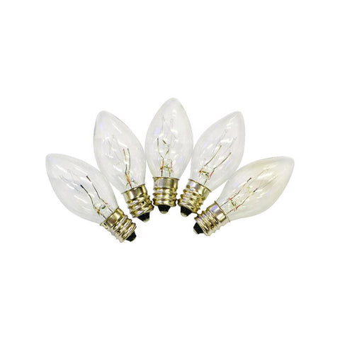 Holiday Bright Lights Incandescent C7 Clear 25 ct Replacement Christmas Light Bulbs 1 ft.